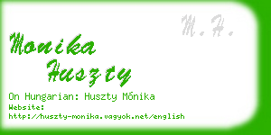 monika huszty business card