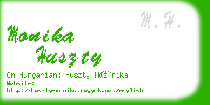monika huszty business card
